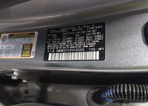 2023 Genesis Gv70 3.5T Awd Sport z USA, uszkodzony, nr VIN KMUMCDTC3PU100356